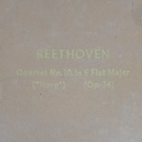 Beethoven “Quartet No. 10, in E Flat Major (Harp) (Op. 74)” Victor Set # M-467 - Picture 2 of 14